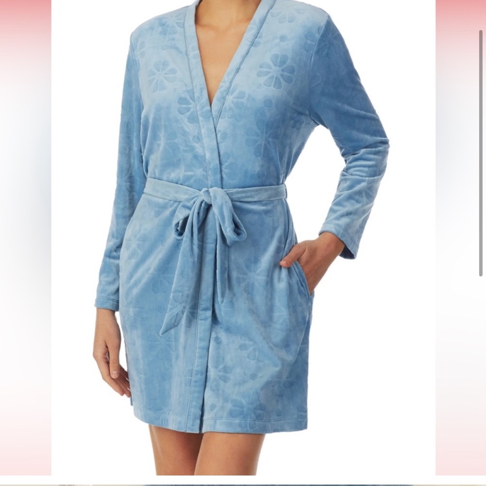 spade pattern short robe - KATE SPADE NEW YORK -sm/xs